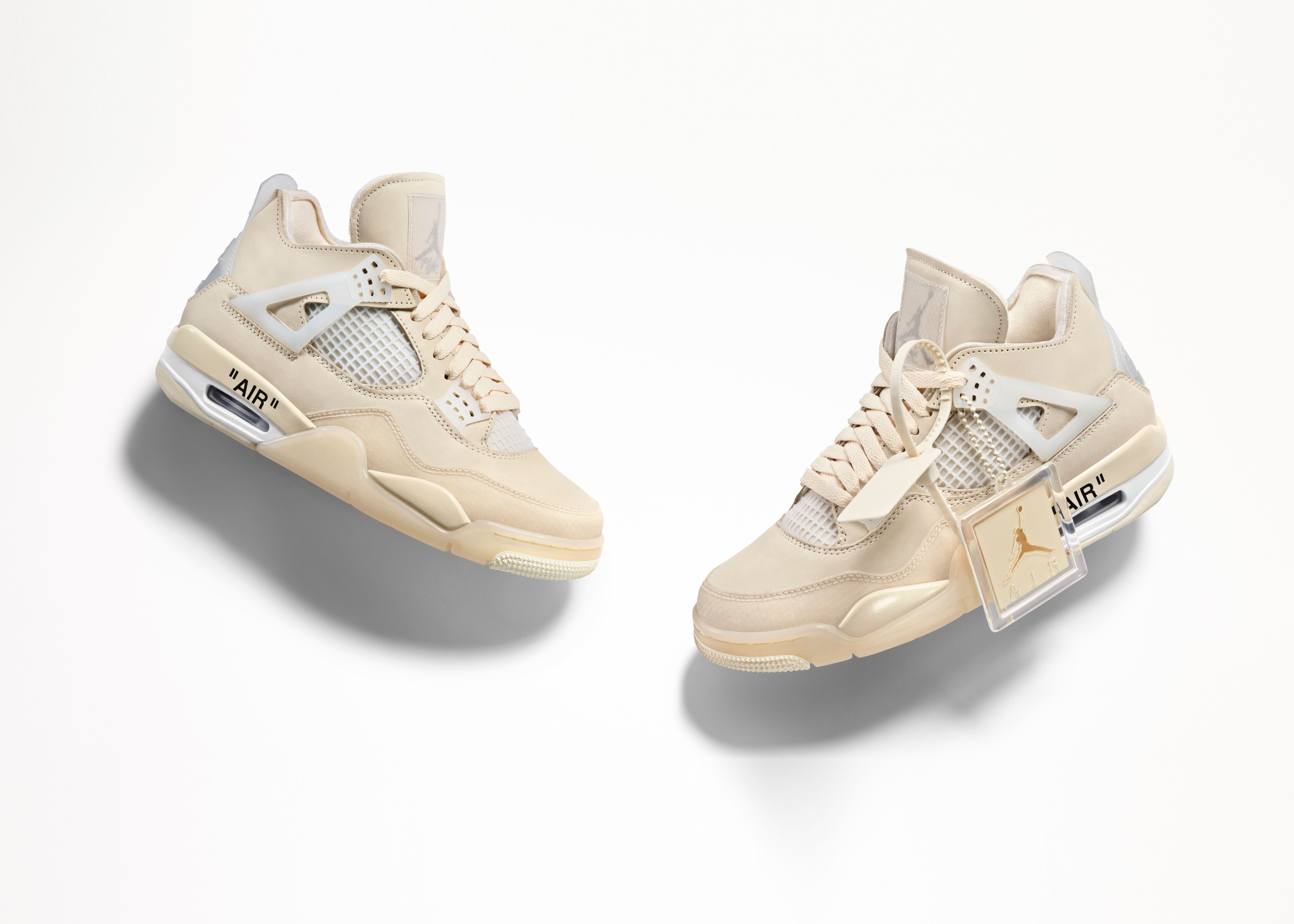 Jordan品牌推出Air Jordan IV Off-White女子专属鞋款